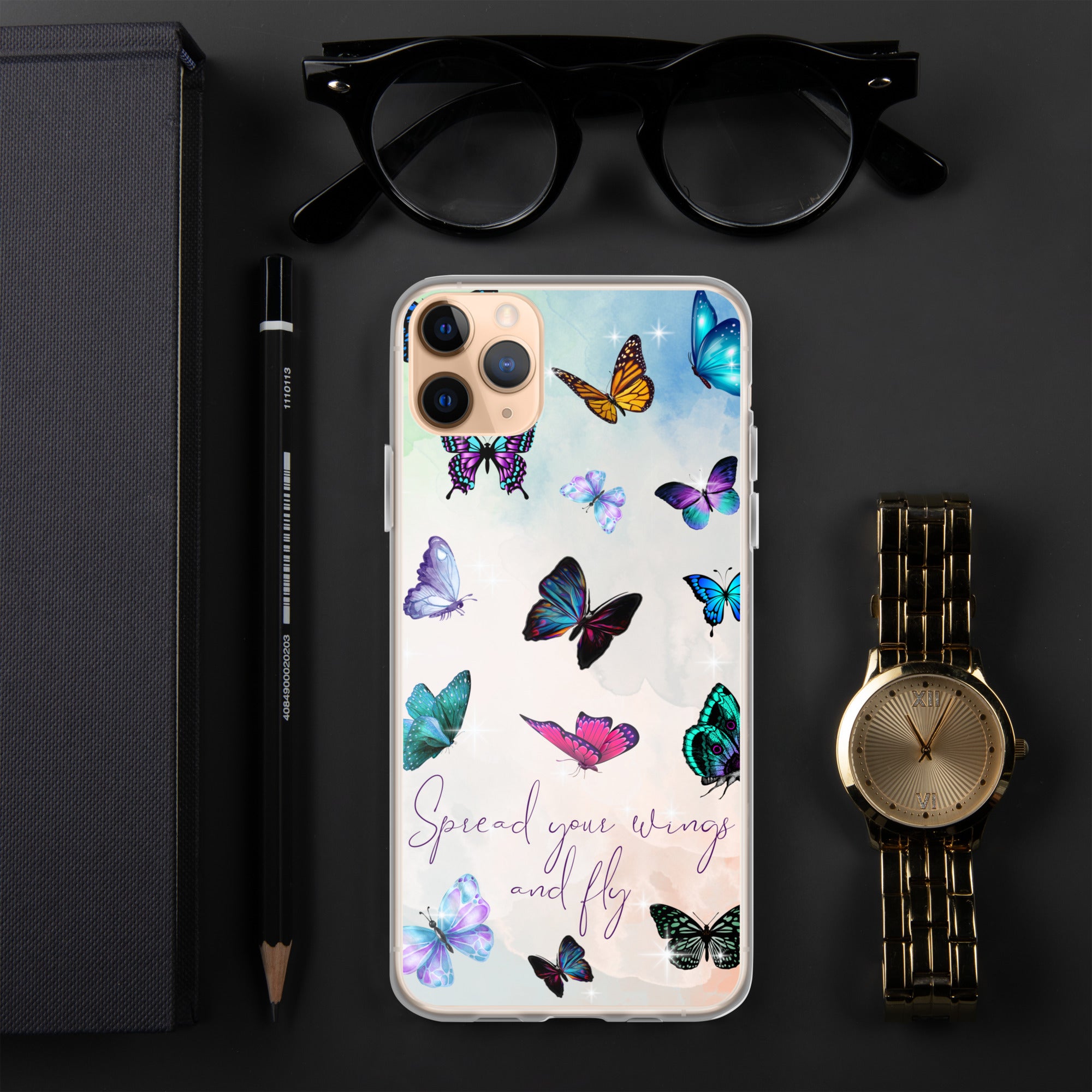 Butterfly Phone Case, Fashion Design Phone Case, Soft Silicone Case for iPhone 13 Case, iPhone 12 Case, iPhone 11 Case, iPhone Case Gift